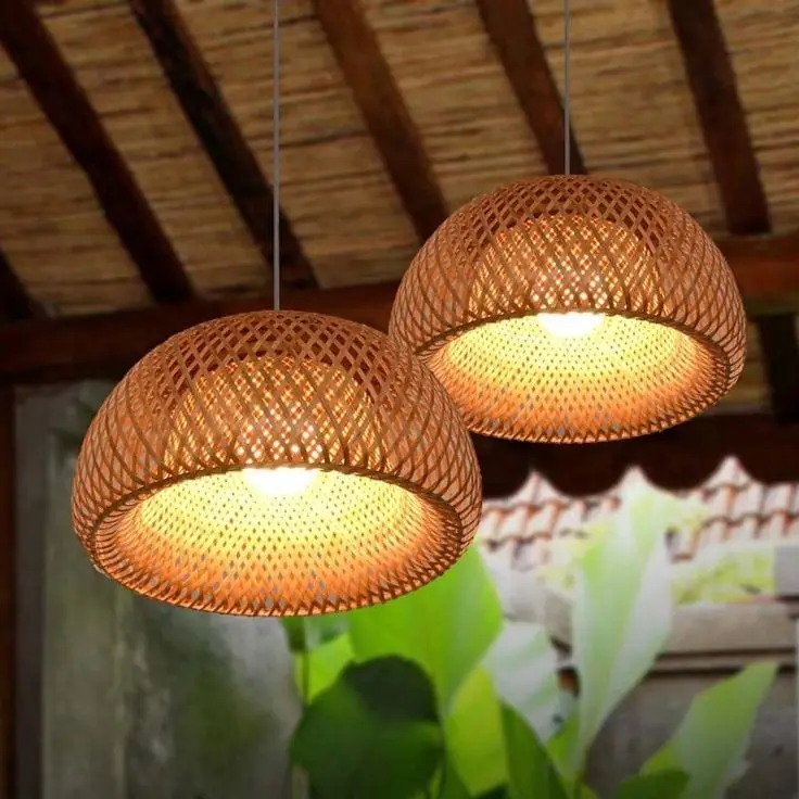 Unique handmade Woven Hanging Pendant Light
